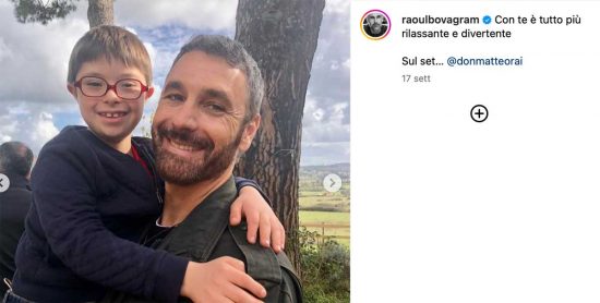 Francesco Baffo e Raoul Bova - Il post dell'attore