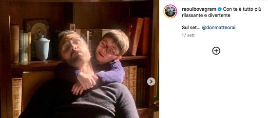 Francesco Baffo e Raoul Bova - Il post dell'attore