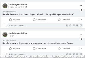 Gli ultimi post della pagina Facebook San Pellegrino in Fiore