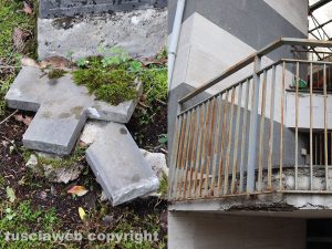 Viterbo - Degrado al cimitero San Lazzaro - La parte vecchia e i nuovi complessi
