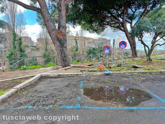 Viterbo - Il parcheggio del Sacrario
