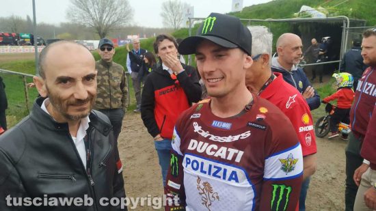 Alessandro Lupino con Claudio Domenicali