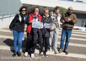 Viterbo - Tribunale - Sciopero di fonici, trascrittori e stenotipisti forensi