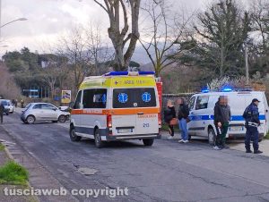 Viterbo - Incidente in viale Fiume a Bagnaia