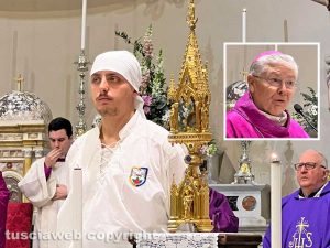 Viterbo - Il cuore di Santa Rosa - Nel riquadro il vescovo Orazio Francesco Piazza