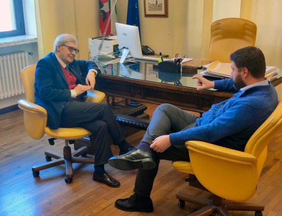 Vittorio Sgarbi e Alessandro Romoli
