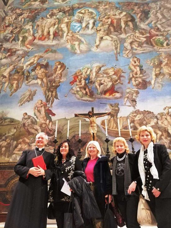 Roma - Vespri di quaresima alla cappella Sistina per un gruppo di cittadini di Nepi
