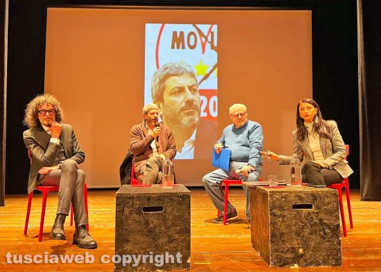 Viterbo - Massimo Erbetti, Roberto Fico, Carlo Galeotti e Alessandra Maiorino