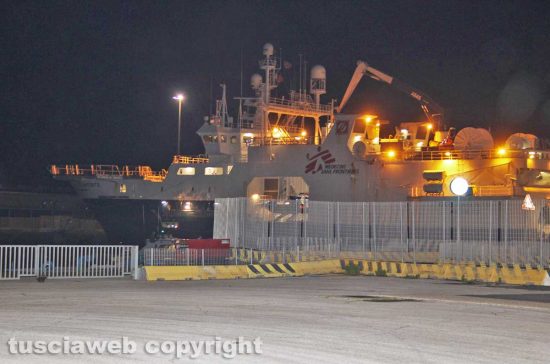 Civitavecchia - La Geo Barents arrivata ieri notte in porto