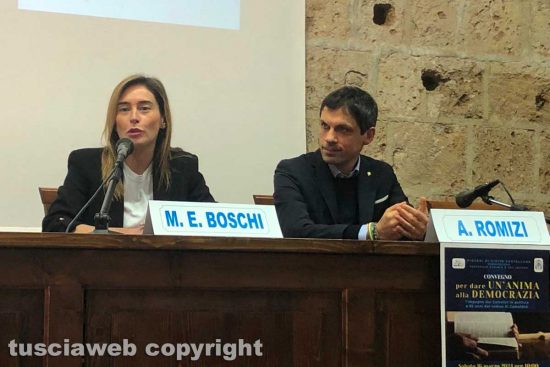 Civita Castellana - Maria Elena Boschi e Andrea Romizi