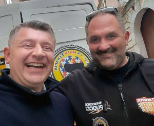 Framcesco Puocci al Motoraduno statico per i ragazzi affetti da autismo