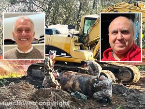 Viterbo - La bomba in via De Gasperi - Nei riquadri Gaetano Labellarte e Antonio Di Stefano