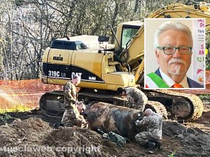 Viterbo - La bomba in via De Gasperi - Nel riquadro Francesco Tarricone