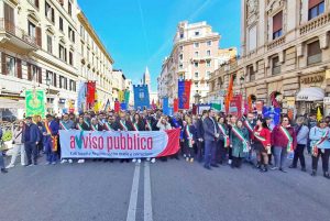 Civitavecchia - La manifestazione a Roma