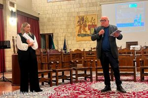 Tarquinia - La presentazione della guida "Tuscia parchi e ville da sogno" - Enrica Cotarella e Giuseppe Cerasa