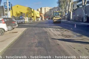 Civitavecchia - Le riasfaltature a via Isonzo