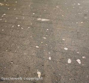 Viterbo - Marciapiede a porta della Verità