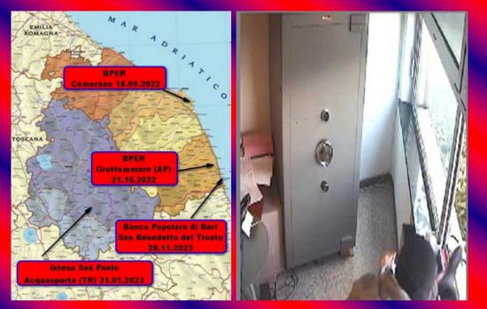 Carabinieri - Rapine in banca - Operazione Bank Windows