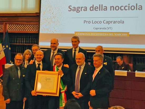 Il Senato premia la sagra della Nocciola di Caprarola col marchio "Sagra di qualità"