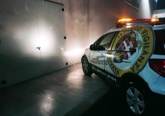 Viterbo - Una pattuglia dell'Istituto di vigilanza privata in azione