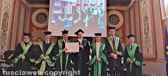 Viterbo - Master honoris causa al generale dei carabinieri forestali Andrea Rispoli 