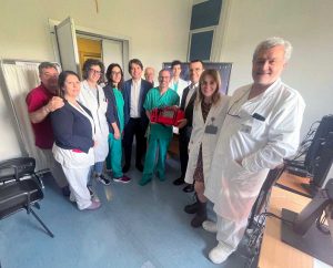 Viterbo - La ditta Saggini dona un monitor multiparametrico per la gestione dell’ictus cerebrale alla Neurologia Utn di Belcolle