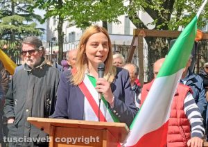 Montefiascone - La celebrazione del 25 aprile - La sindaca Giulia De Santis