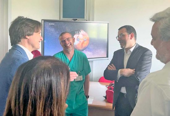 Viterbo - La ditta Saggini dona un monitor multiparametrico per la gestione dell’ictus cerebrale alla Neurologia Utn di Belcolle