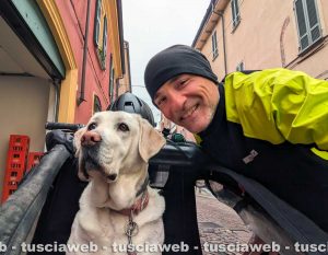 Nicola Inversi e la sua labrador Erin