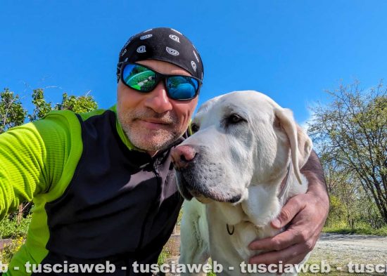 Nicola Inversi e la sua labrador Erin