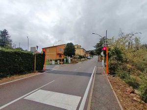 Bassano Romano - Il nuovo semaforo all'incrocio Sant'Andrea