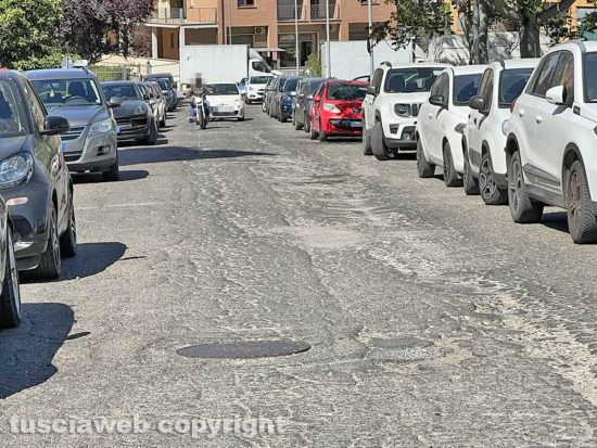 Viterbo - Nei pressi di via Garbini e via Cardarelli