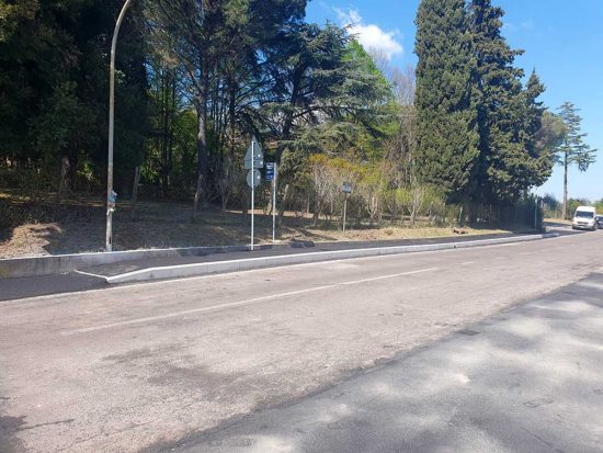 Bassano Romano - Un nuovo marciapiede sulla Sp Bassanese