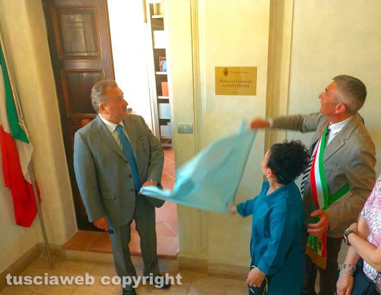 Farnese - Biblioteca comunale "Savino Bessi" - La cerimonia di intitolazione
