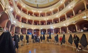 Acquapendente - Pugnaloni - La presentazione dei bozzetti al teatro Boni