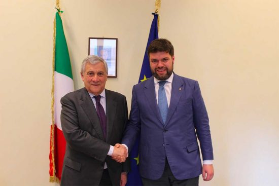 Antonio Tajani e Alessandro Romoli