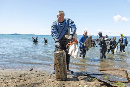 Bolsena - 17 quintali di rifiuti recuperati in località Gran Carro