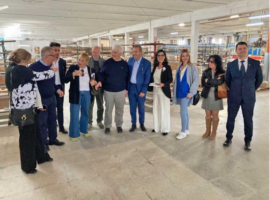 L'europarlamentare Cinzia Bonfrisco e Mario Abbruzzese in visita nella Tuscia