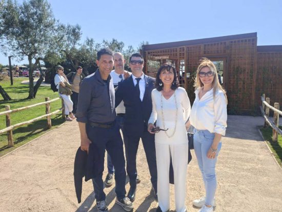 L'europarlamentare Cinzia Bonfrisco e Mario Abbruzzese in visita nella Tuscia