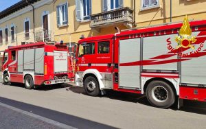 Vigili del fuoco in azione