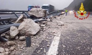 Udine - Frana sulla A23