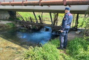 Colli sul Velino - Sotto sequestro una paratia lungo il canale di Santa Susanna