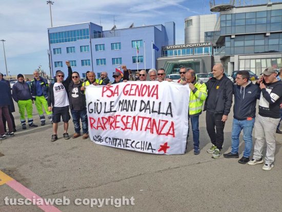 Civitavecchia - Sciopero al porto