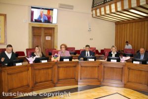 Viterbo - Consiglio provinciale - Nocchi, De Santis, Delle Monache, Palozzi, De Alexandris e Di Fusco