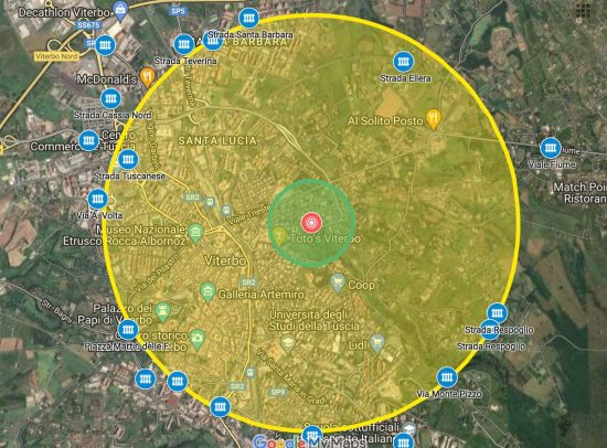 Viterbo – Bomba a via De Gasperi – La zona rossa