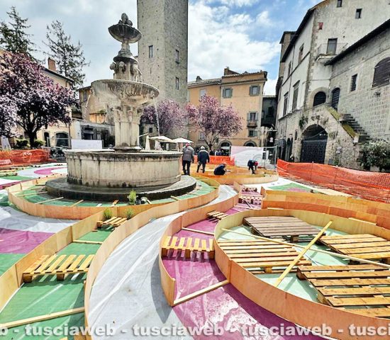 Viterbo - L’allestimento di San Pellegrino in fiore