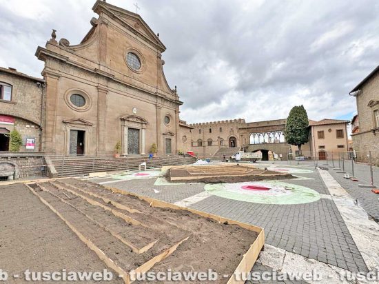 Viterbo - L’allestimento di San Pellegrino in fiore