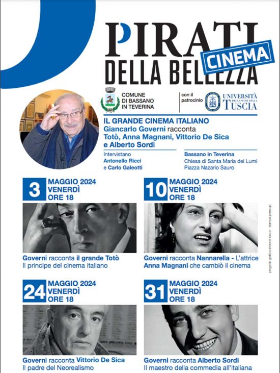 Bassano in Teverina - Il programma dei "Pirati della bellezza - Cinema"