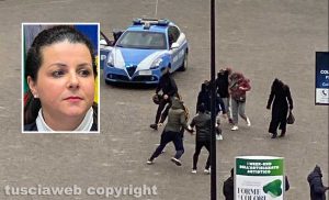 Maxirissa al Sacrario - Nel riquadro: Chiara Frontini