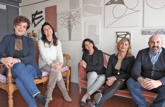 Il team di PromoTuscia - Da sinistra Letizia Massa, Manila Olimpieri, Ivana Pagliara, Maria Luigina Paoli, Alessio Pagliara